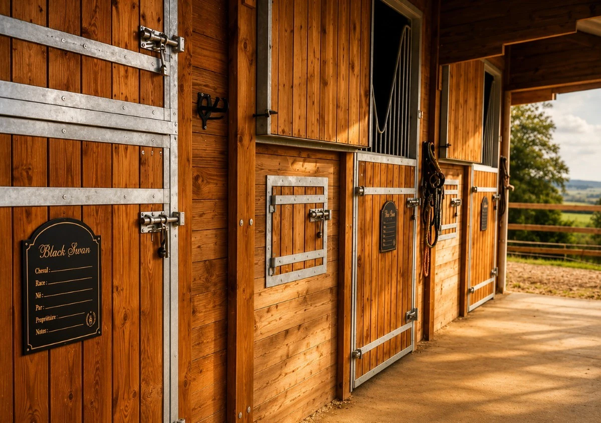 Stalls and facilities for miniature horses at Clayrel Miniatures